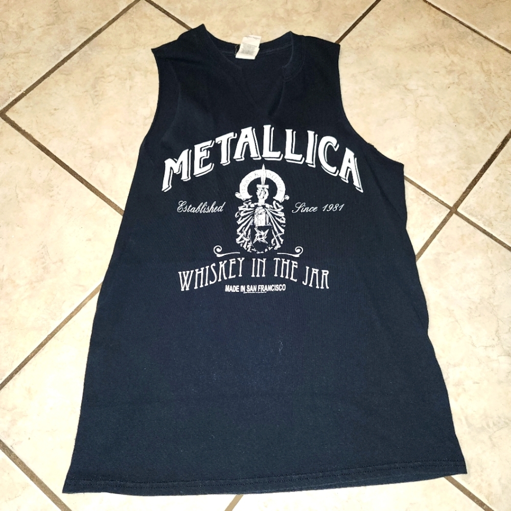 RARE Diy Metallica Rock Metal Band Tee Whiskey In The Jar Men Women